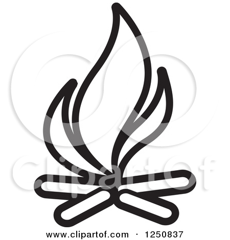 450x470 Campfire Black And White Clipart