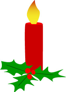 215x300 Christmas Candle Clipart