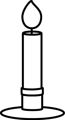 265x488 Pic Candle Clip Art Free Black And White Image