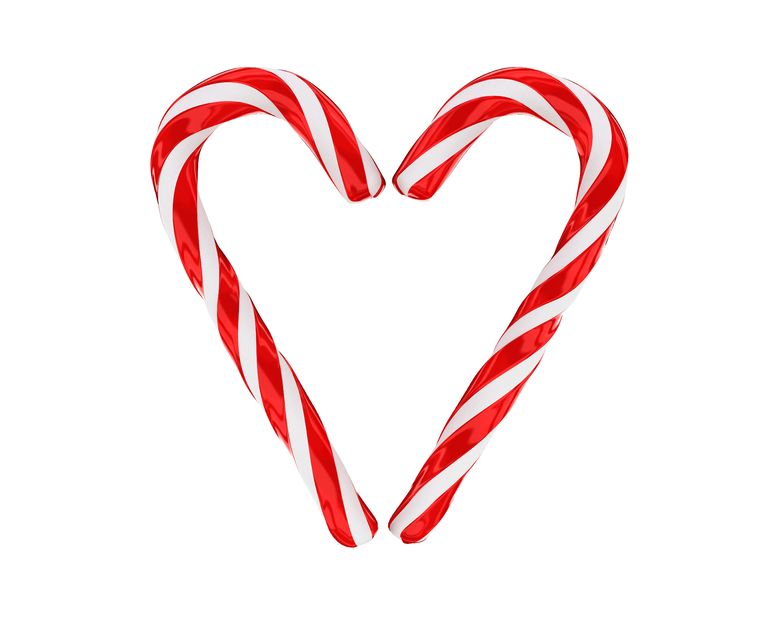 774x619 Candy Cane Heart Clipart