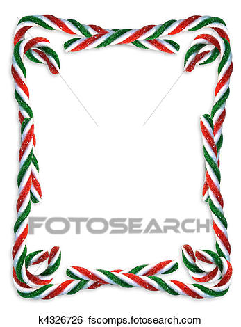 347x470 Stock Illustration Of Christmas Candy Cane Border K4326726