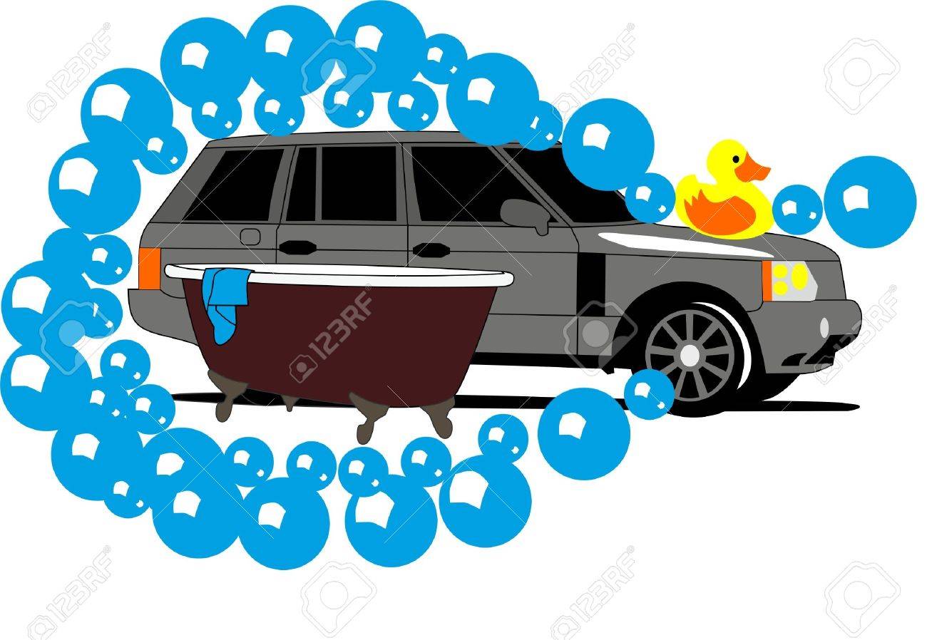 1300x898 Car Wash And Duck Royalty Free Cliparts, Vectors, And Stock
