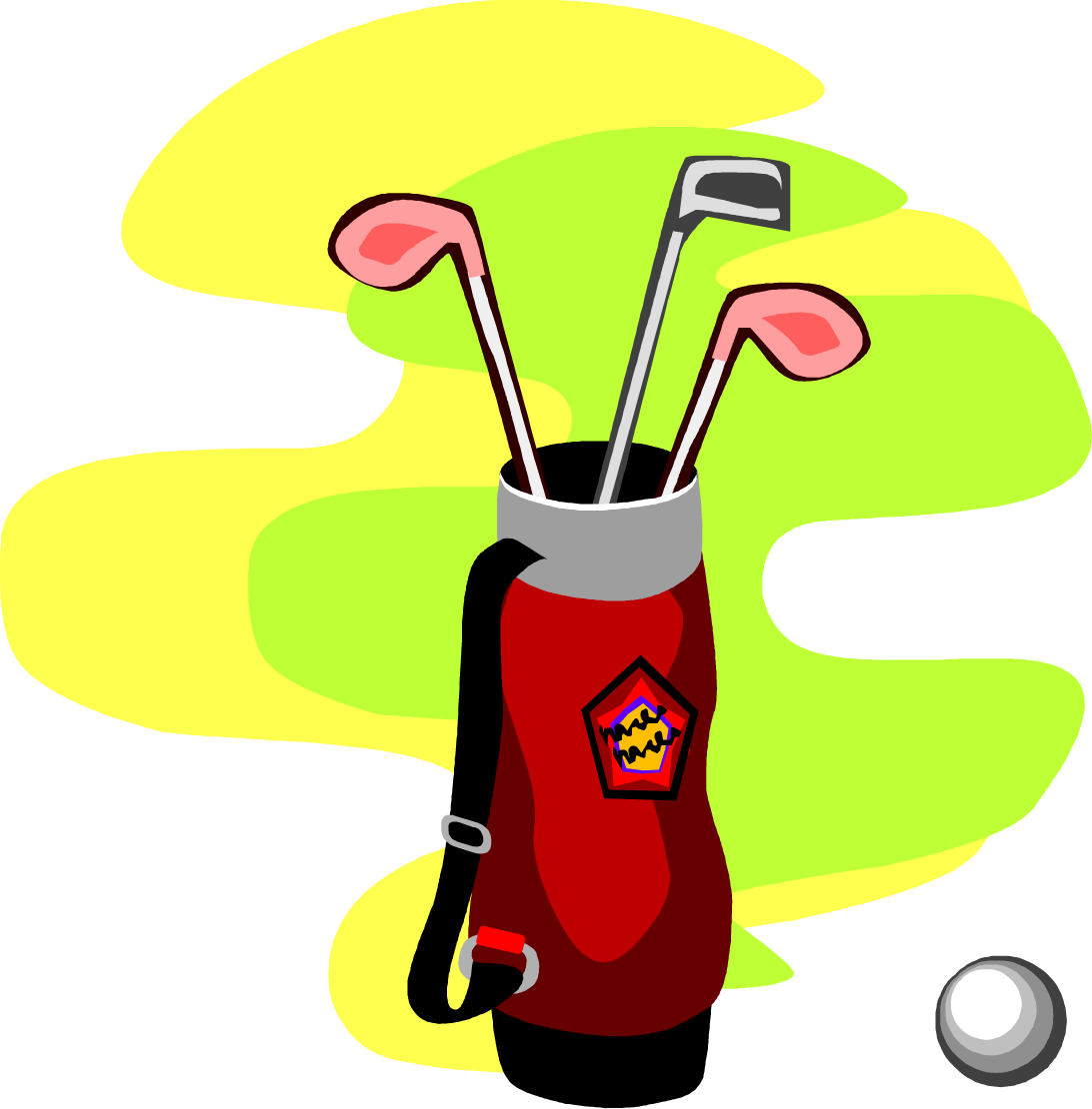 1092x1110 Free Cartoon Golf Bag Set Vector Clip Art Image From Free Clip Art