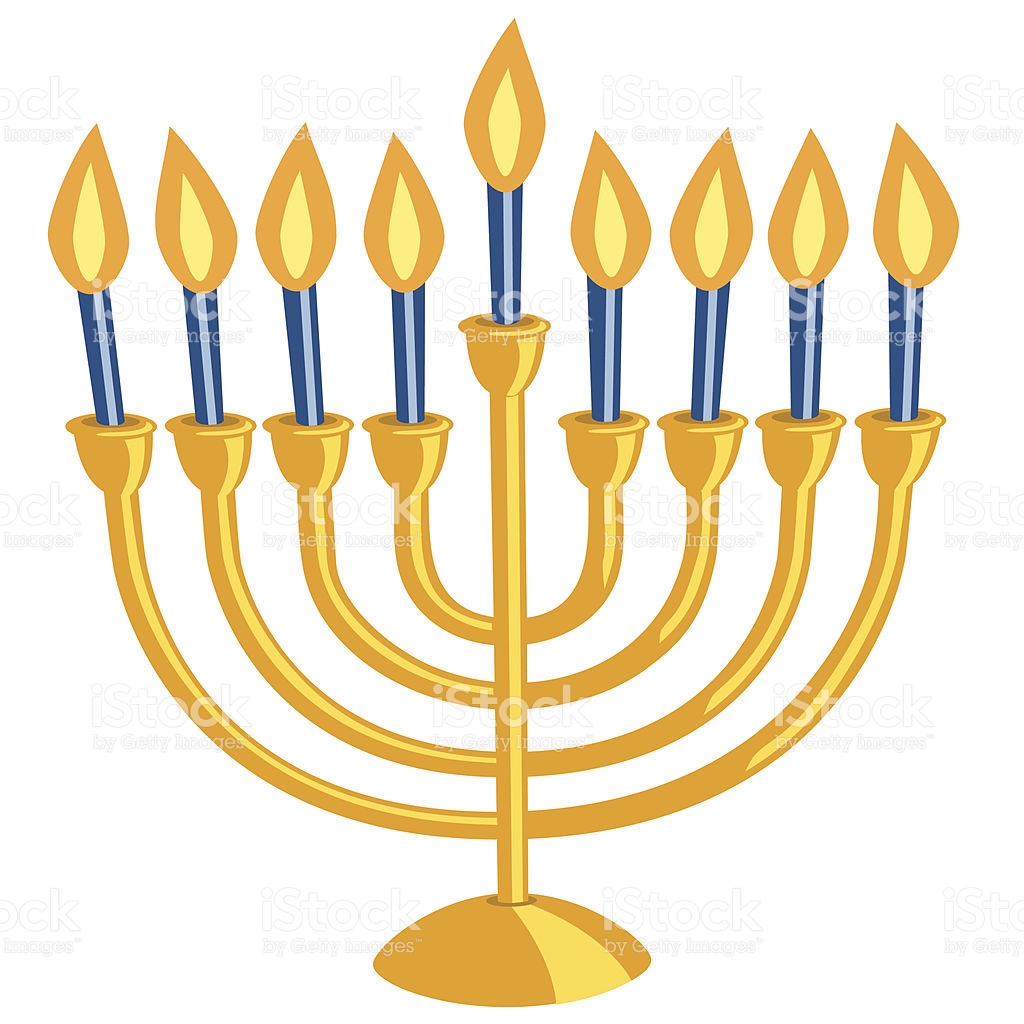 1024x1024 Hanukkah Menorah Clipart
