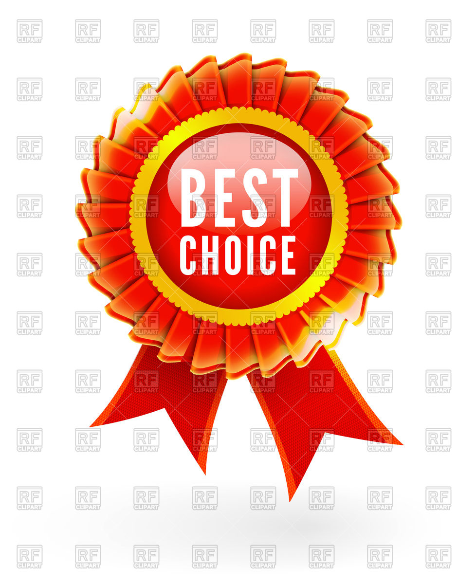 978x1200 Best Choice Red Label With Ribbons Royalty Free Vector Clip Art