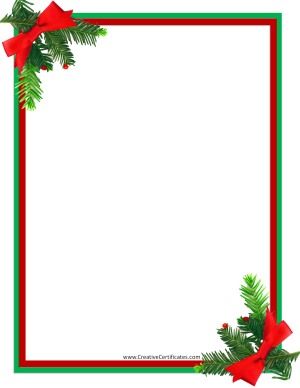 Free Christmas Border