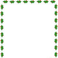 200x200 Christmas Border Word Template