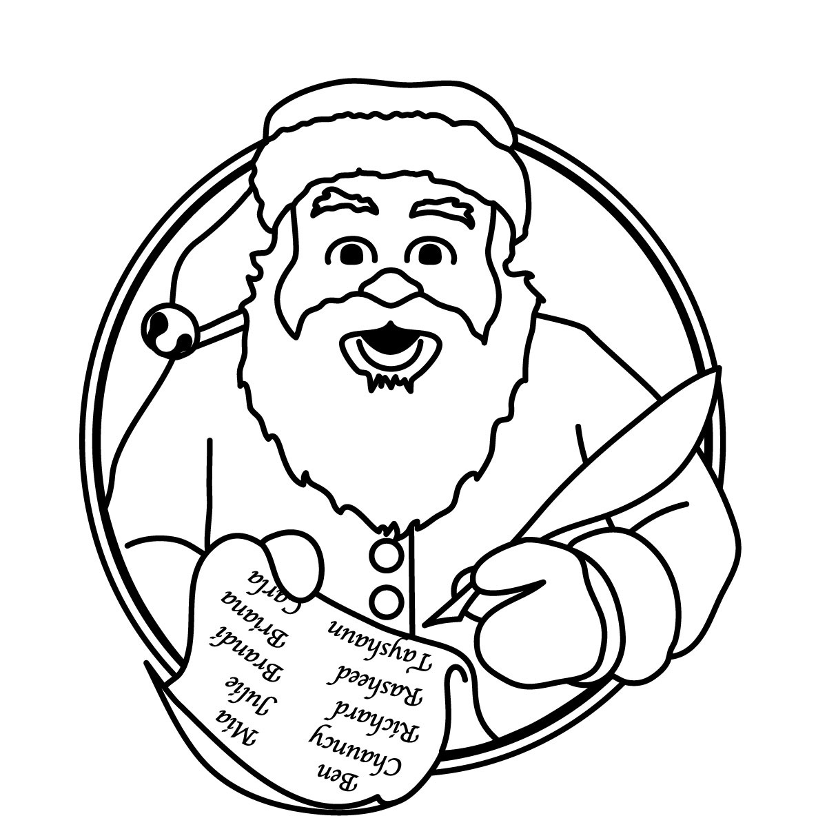 1200x1200 Christmas Black White Christmas Ornament Clipart Black