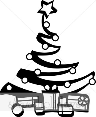 321x388 Free Black And White Christmas Clipart