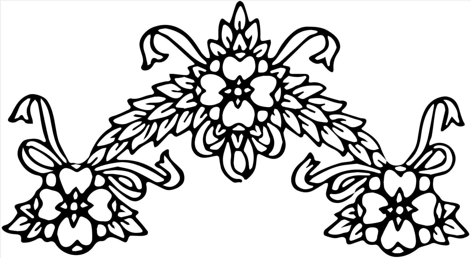 1900x1043 Christmas Clip Art Black And White Border Cheminee.website
