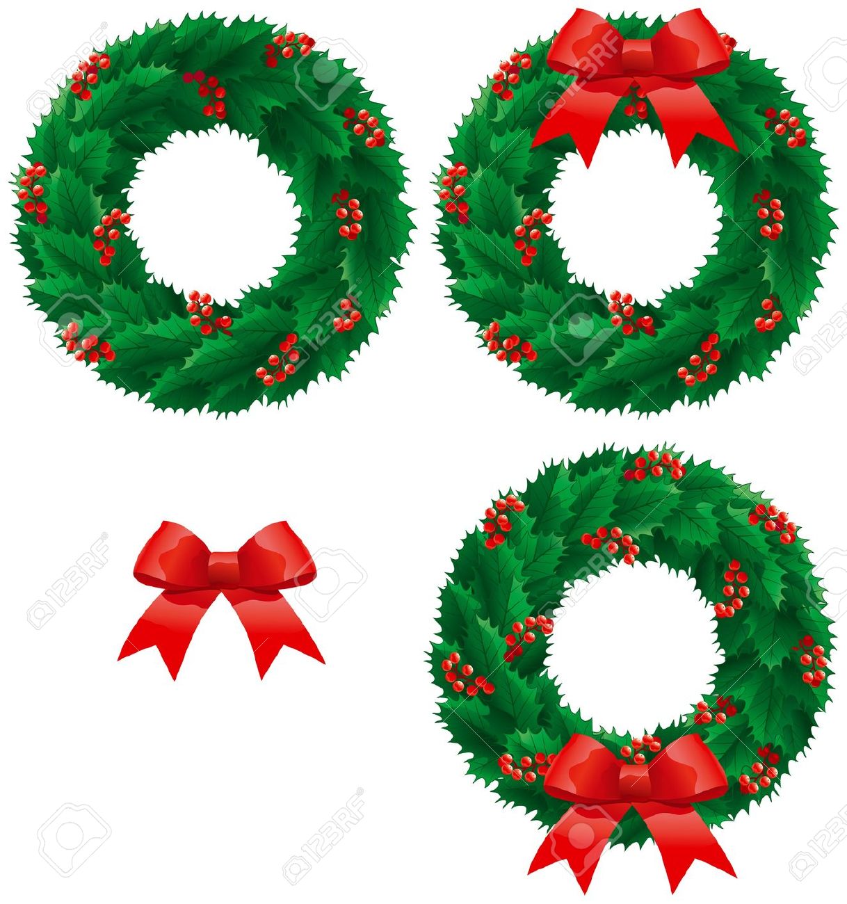 1218x1300 Clip Art Christmas Holly Border