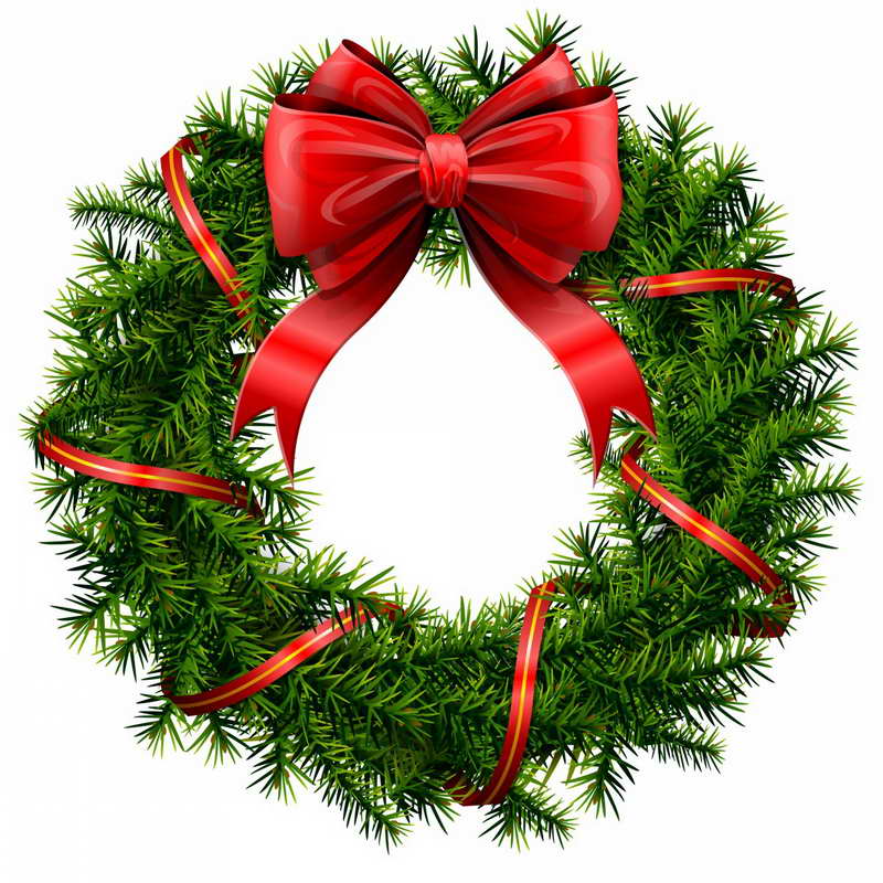 800x800 Holly Wreath Clip Art For Christmas Fun For Christmas