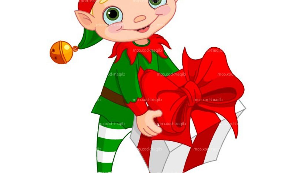 1024x600 Christmas Elves Thank You Clipart