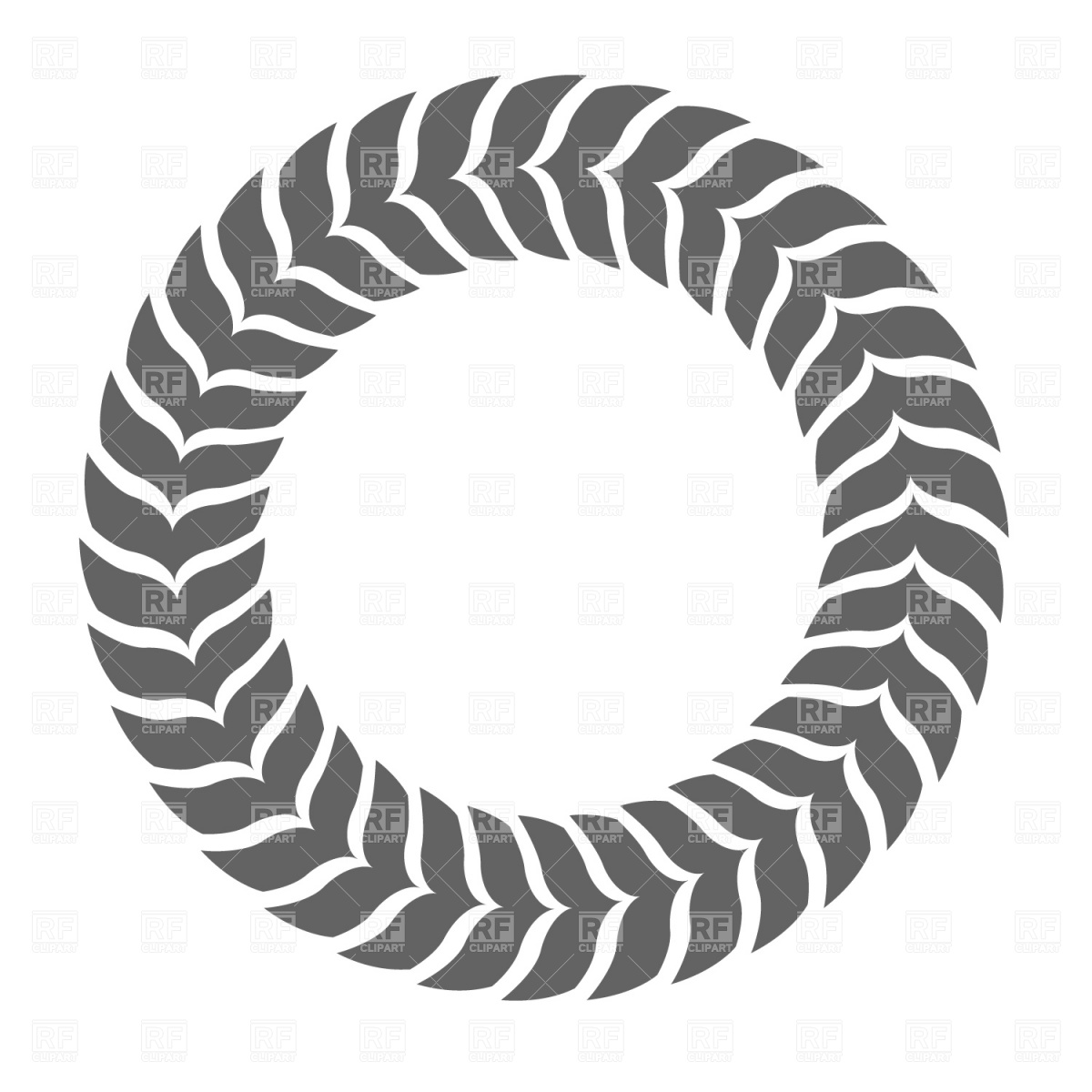 1200x1200 Leaf Circle Royalty Free Vector Clip Art Image