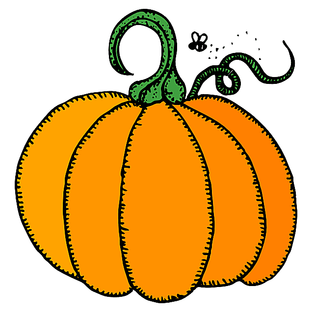 640x640 Clip Art Pumpkins