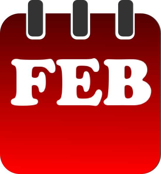 552x595 February Clipart