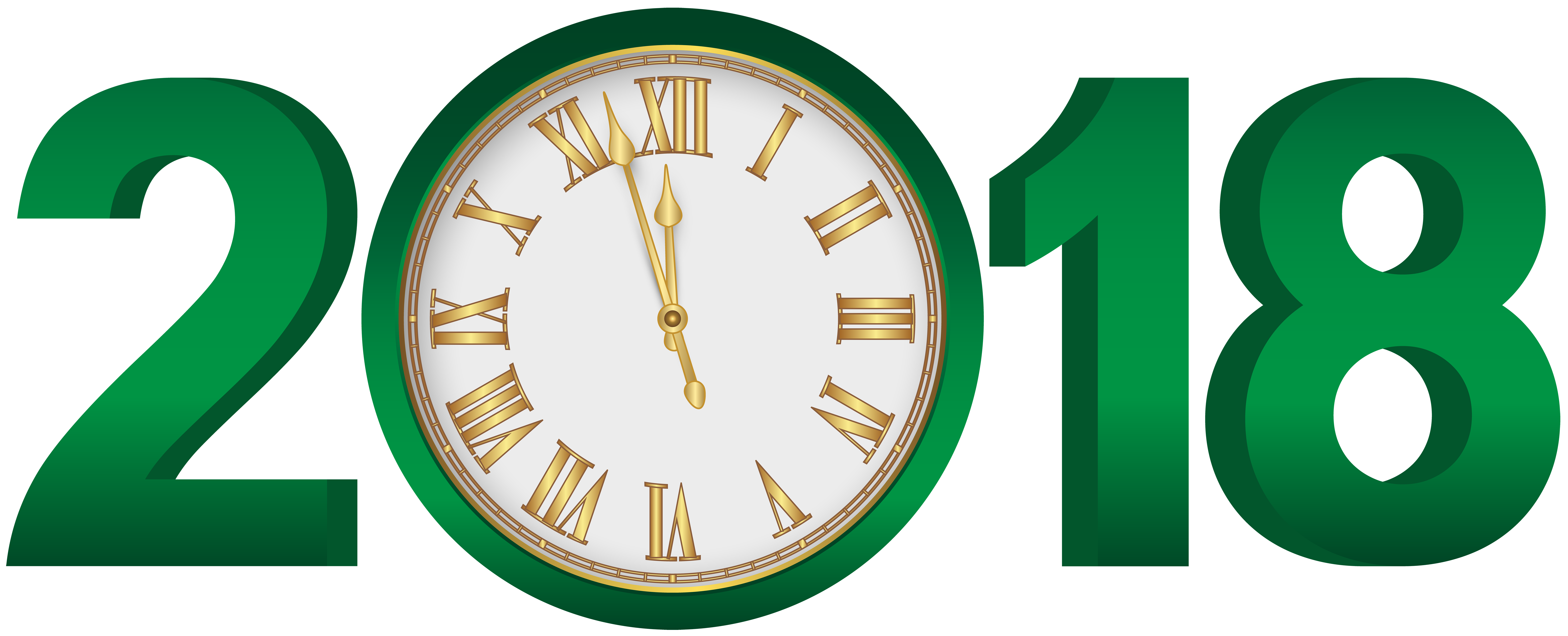 8000x3247 2018 Green Clock Transparent Clip Art Imageu200b Gallery