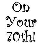 140x150 Free 70th Birthday Clip Art