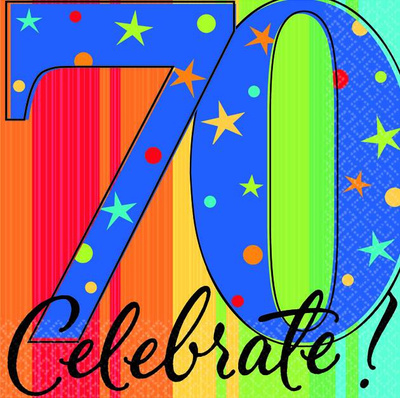 400x398 70th Birthday Clipart