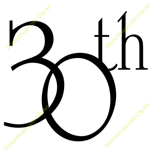 500x500 30 Birthday Clipart