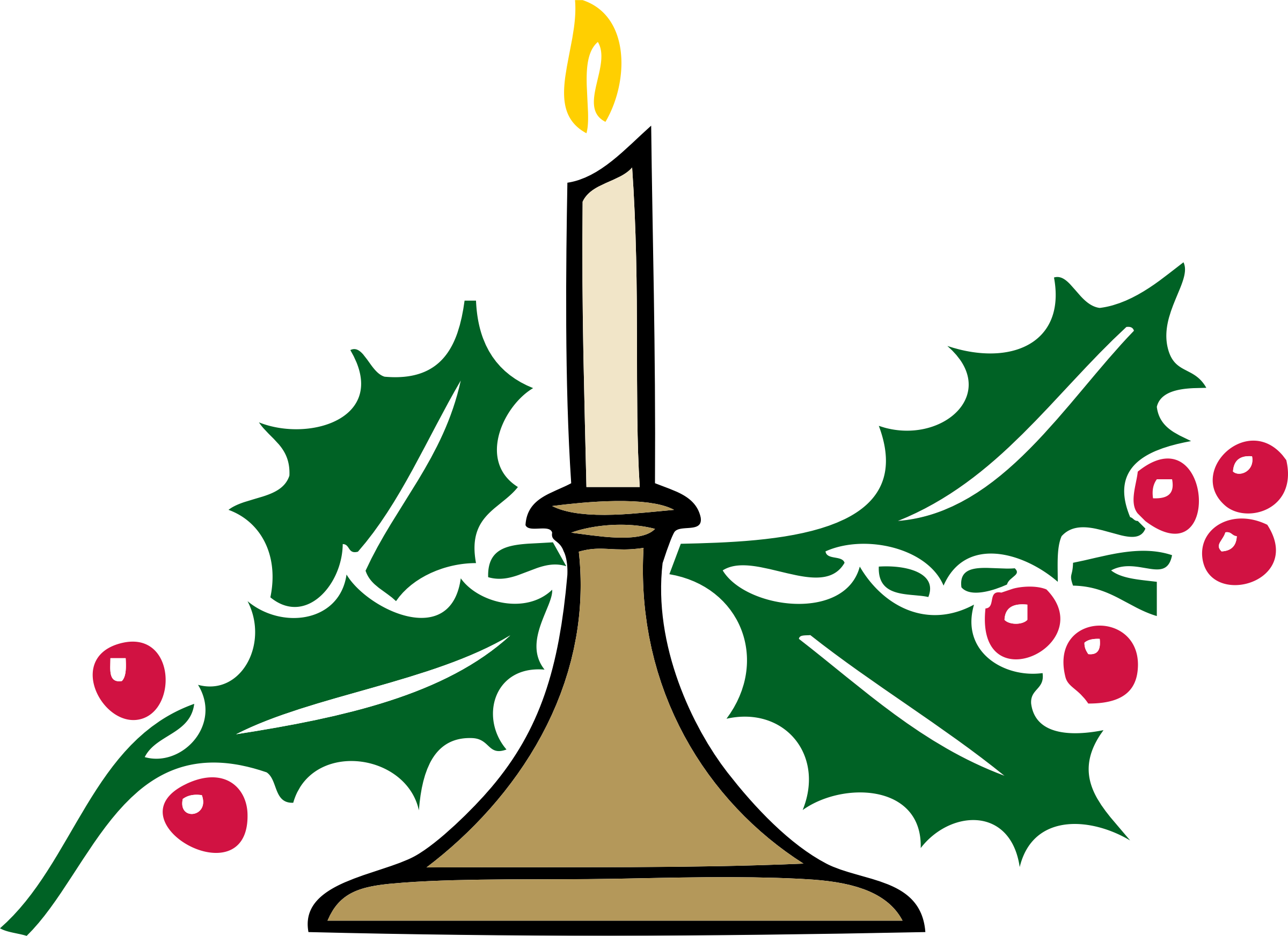 2400x1746 Candle Clipart Christmas Symbol