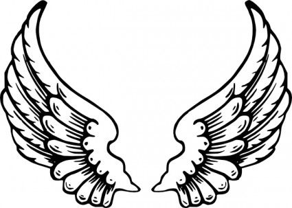 425x303 The Best Angel Wings Clip Art Ideas Angel Wings