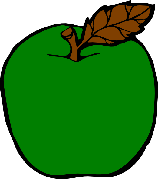 522x593 Green Apple Clip Art