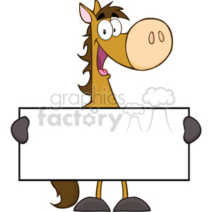 300x300 Royalty Free 5685 Royalty Free Clip Art Horse Cartoon Mascot