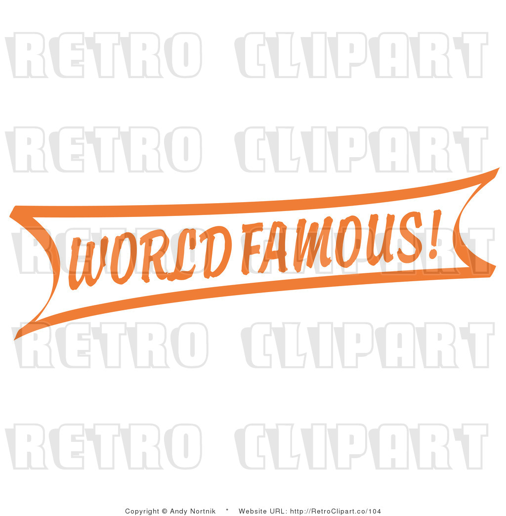 1024x1044 Royalty Free Retro Vector Clip Art Of An Orange World Famous