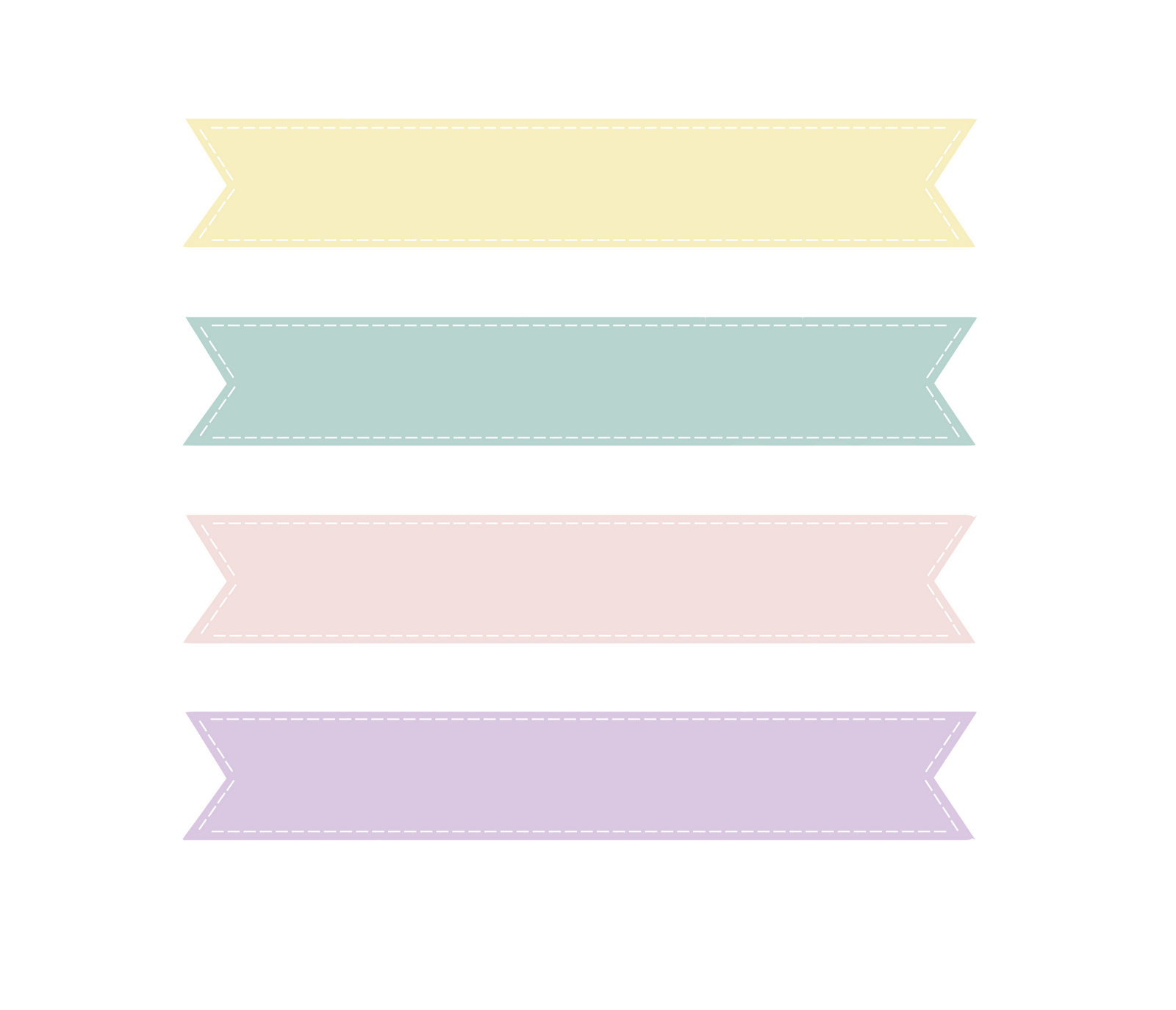 1600x1374 Cute Pastel Banner Clip Art Clipart Panda
