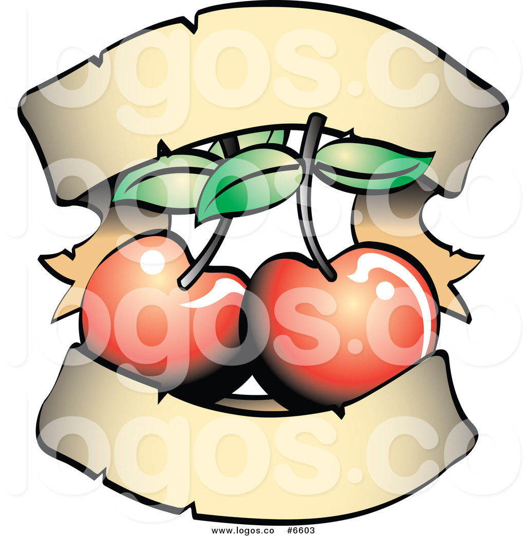 1024x1044 Royalty Free Clip Art Vector Logo Of Double Cherries And Blank