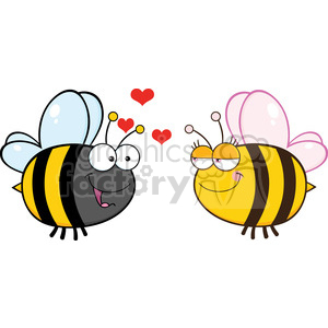 300x300 Royalty Free 6554 Royalty Free Clip Art Cute Bee Looking Female