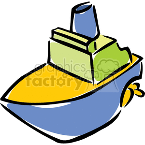 300x300 Royalty Free Toy Boat 159240 Vector Clip Art Image