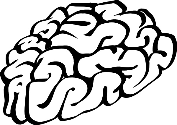 600x423 Cartoon Brain Outline Clip Art Free Vector In Open Office Drawing