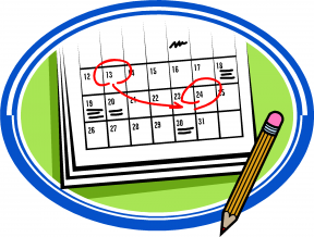 288x218 Free Calendar Clip Art
