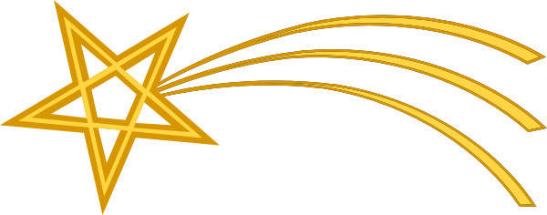 600x236 Free Christmas Star Clipart