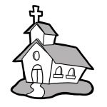 150x150 Free Church Clipart Black And White Church Bulletin Clip Art Black