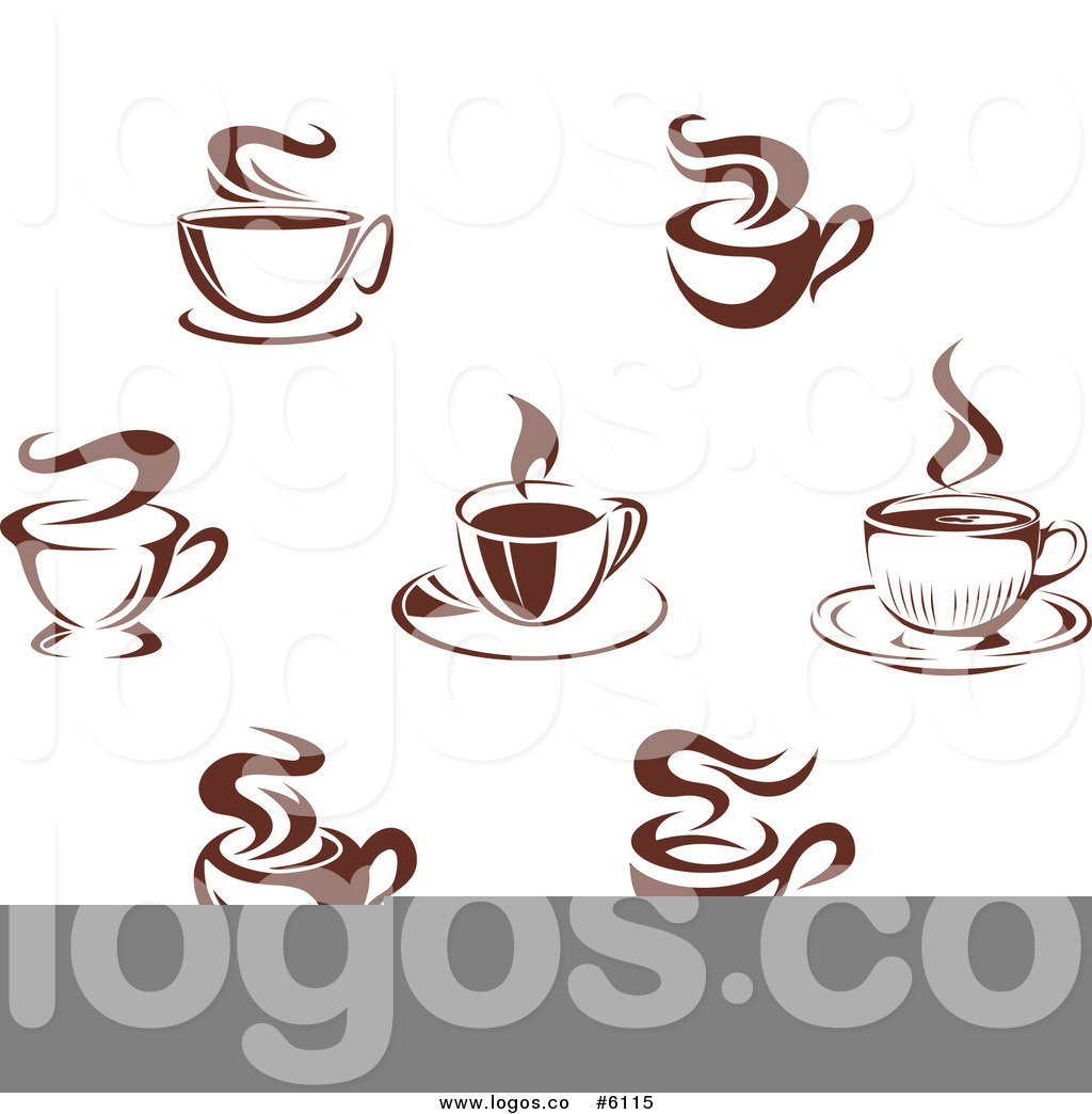 1024x1044 Royalty Free Clip Art Vector Logos Of Steamy Brown Coffee Mugs By