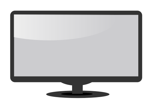 520x366 Computer Monitor Blank Clip Art