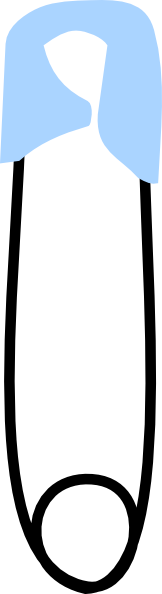 162x594 Diaper Pin Clipart