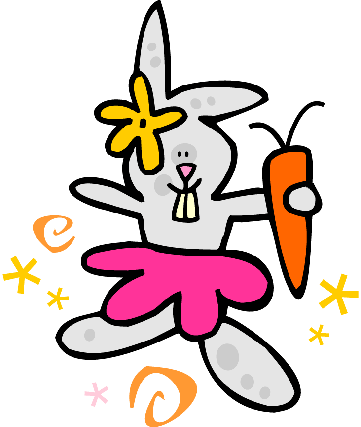 732x864 Free Easter Bunny Clip Art Image