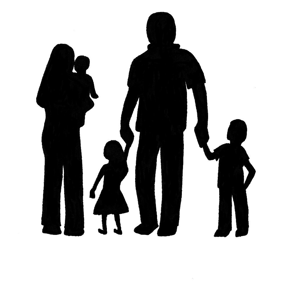1056x987 Family Silhouette Clip Art