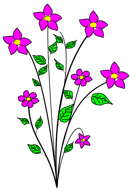 566x800 Free Clip Art Flowers And Vines Clipart Panda