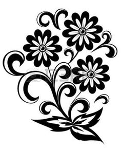 236x292 Free Clip Art Black And White Flowers Flower Flourishes Clipart