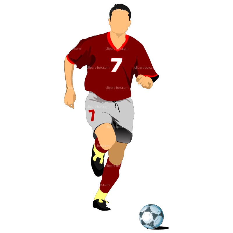 800x800 Free Soccer Player Clipart Image