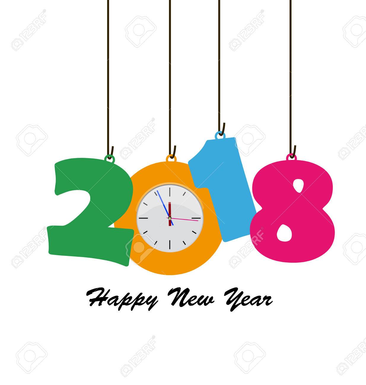 1234x1300 Happy New Year 2018 Free Clip Art Merry Christmas Amp Happy New