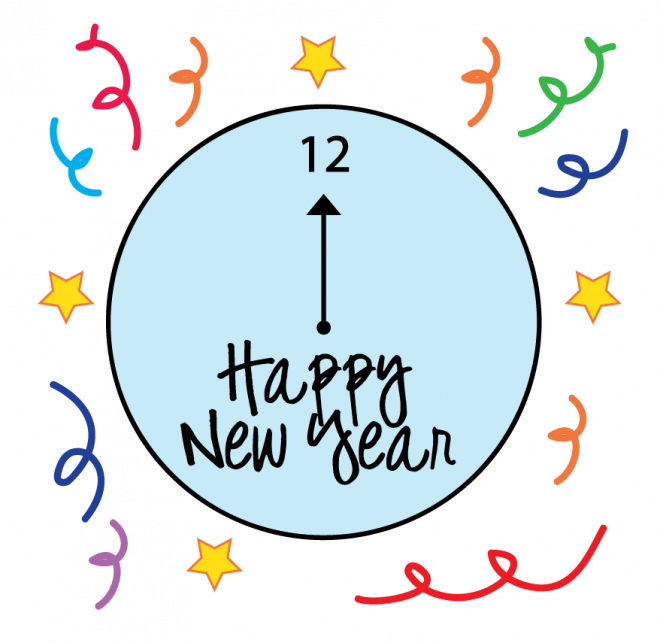 660x643 Happy New Year Coloring Pages 2018