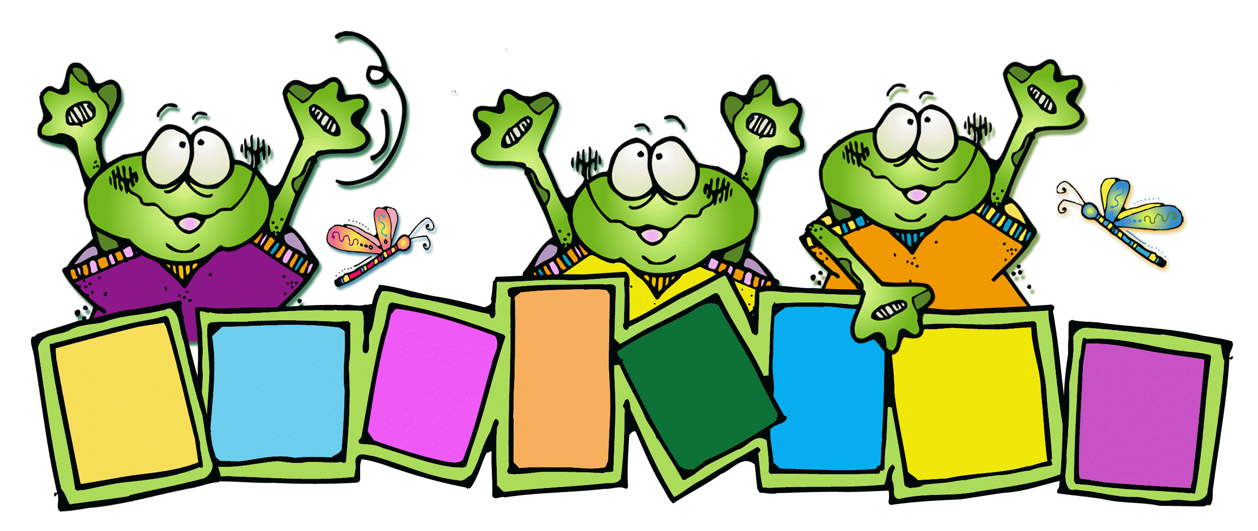 2550x1076 Frog Clipart For Teachers Free Images