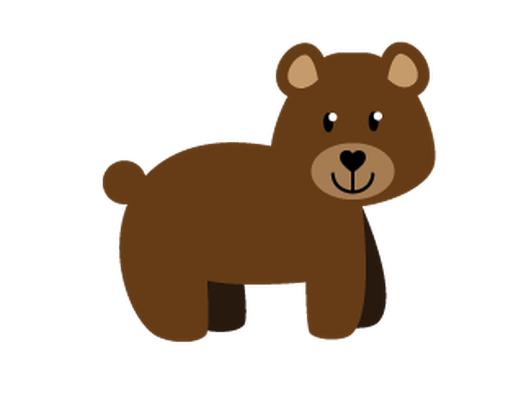 521x399 Brown Bear Clipart Cute Forest Animal