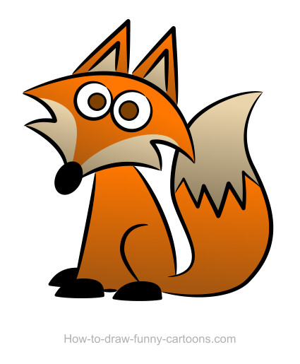 425x515 Fox Clipart Easy